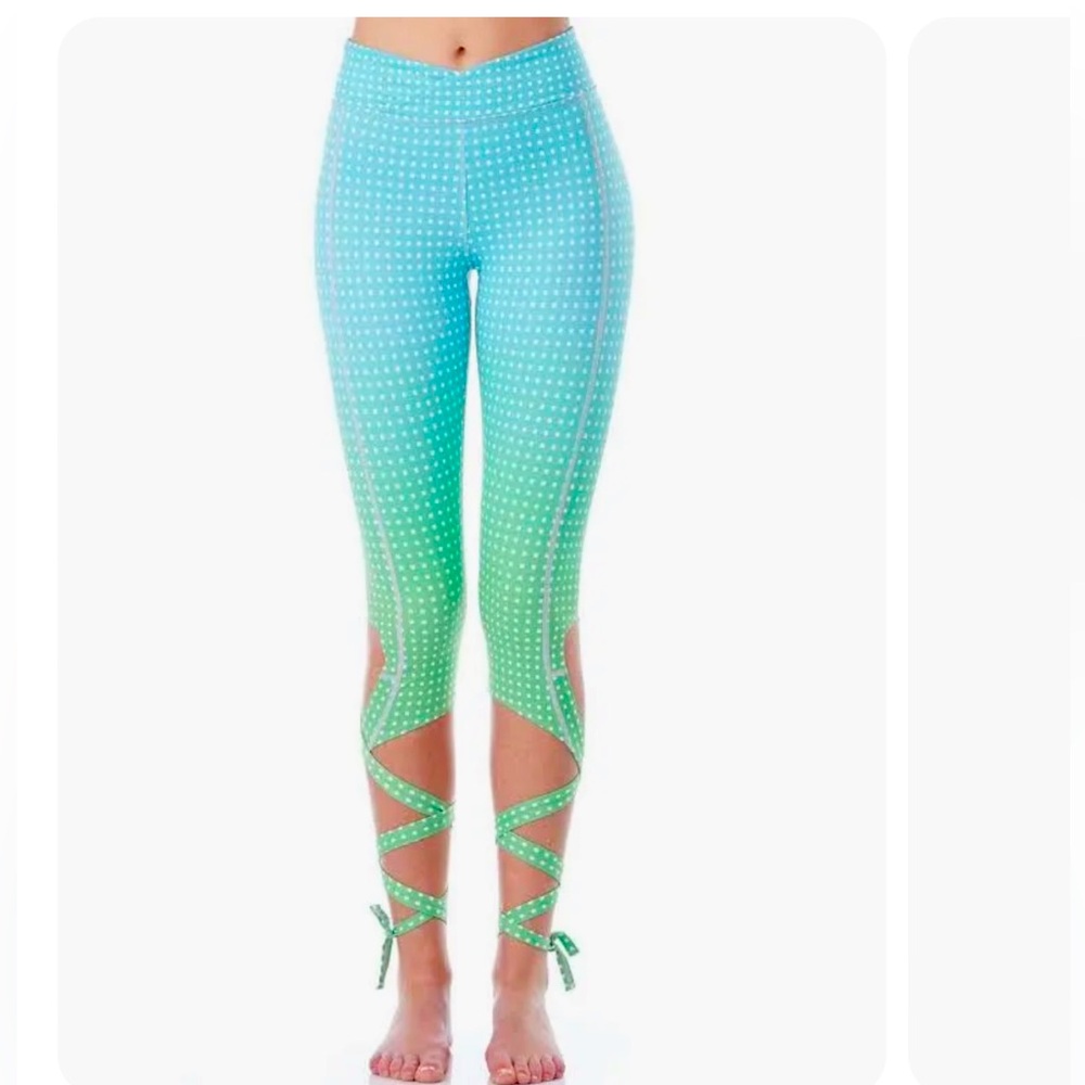 Flexi Lexi dancer leggings ballet style wrap around tights M